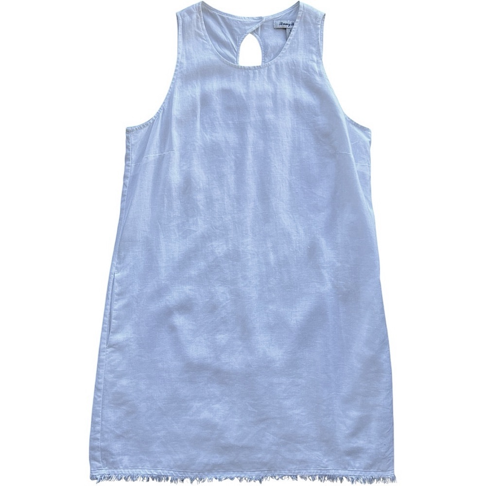 Tommy Bahama - 100% Linen|Cotton Mini Dress Fringe Trim - S